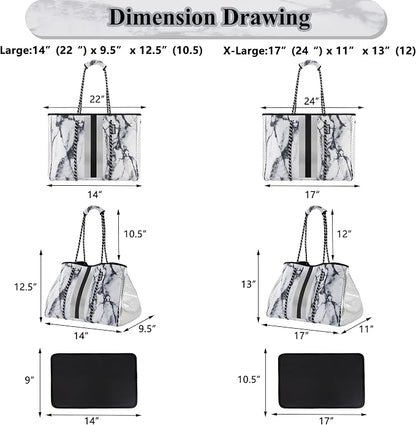 QOGiR Neoprene Multipurpose Beach Bag Tote - Image 2