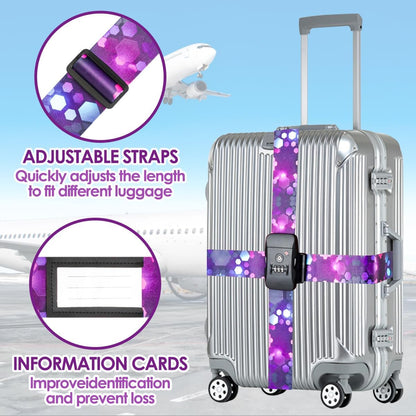 Adjustable Travel Luggage Strap Suitcase Belt Travel Bag Accessories 1.96 in W x 6.23 ft L