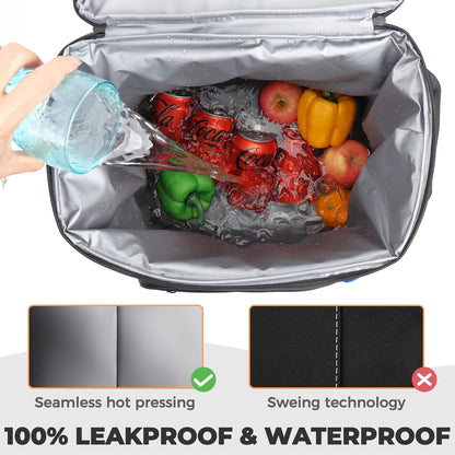 Heytrip Backpack Cooler 36/54 Cans Insulated Waterproof Cooler Bag for 20 Hours Cold Retention, Leak-Proof Camping Cooler with Multi-Compartments