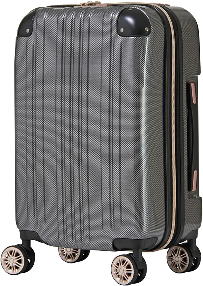 LEGEND WALKER Hardside Expandable Zipper Luggage, Carry-On, 21-inch, Carbon, 5122-48-CB