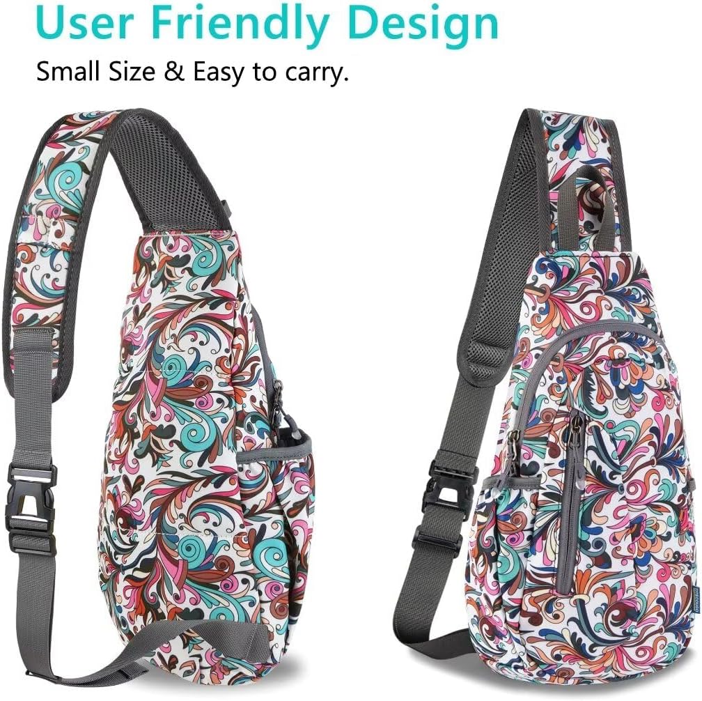 TITECOUGO Small Sling Bag, Lightweight Crossbody Backpack for Men Women, Shoulder Bag for Sports and Outdoor