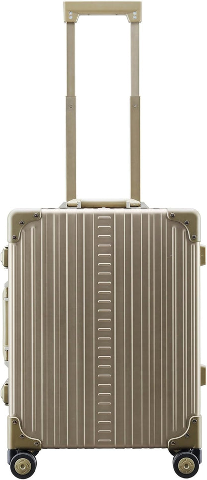 All Aluminum Lightweight Carry-On Luggage - Hardside Carry-On Suitcase, TSA Approved, Hard Shell Suitcase for Travel, Airline Approved 21 Inch Hard Spinner Wheels Luggage (Bronze)