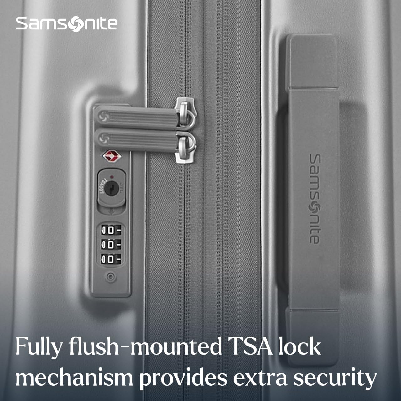 Samsonite UpLIFT X-Large Checked Hardside Luggage with Spinner Wheels - Airline-Approved, TSA Lock, Adjustable Handle System - Polycarbonate Hard Suitcase for Ultra Lightweight Travel - Silver Shimmer