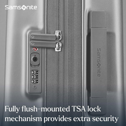 Samsonite UpLIFT X-Large Checked Hardside Luggage with Spinner Wheels - Airline-Approved, TSA Lock, Adjustable Handle System - Polycarbonate Hard Suitcase for Ultra Lightweight Travel - Silver Shimmer