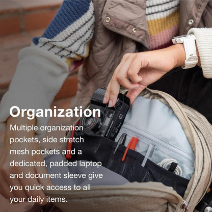 Osprey Tropos Laptop Backpack, Tungsten Soundwave/Grey Heather