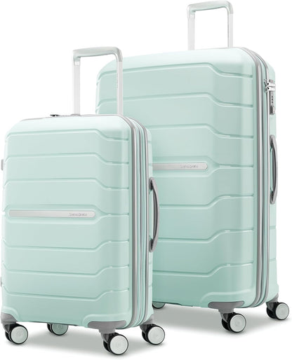 Samsonite Freeform Hardside Expandable with Double Spinner Wheels, 2-Piece Set (21/28), Mint Green