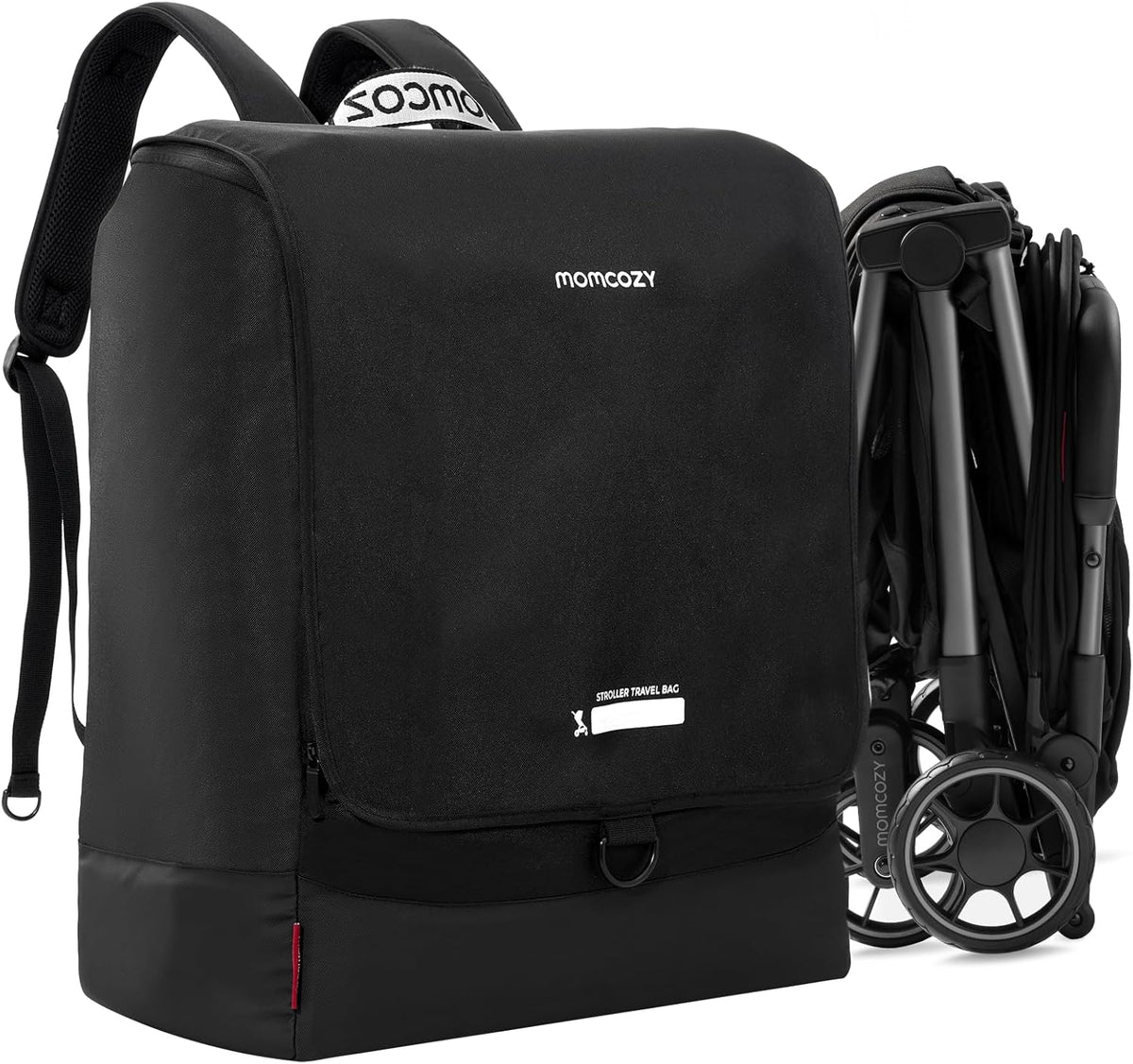 Momcozy Stroller Travel Bag for Airplane | Suit ClickGo Stroller | Compatible with Strollers Folded Dimensions of 22.1 X 17.3 X 9.8 Inch | Fit Most Major Brand | Hand-held ＆ Back-carrying