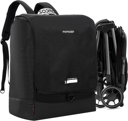 Momcozy Stroller Travel Bag for Airplane | Suit ClickGo Stroller | Compatible with Strollers Folded Dimensions of 22.1 X 17.3 X 9.8 Inch | Fit Most Major Brand | Hand-held ＆ Back-carrying
