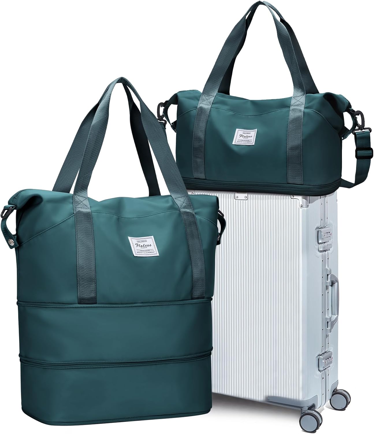 Travel Duffel Bag, Sports Tote Gym Bag, Shoulder Weekender Overnight Bag for Women