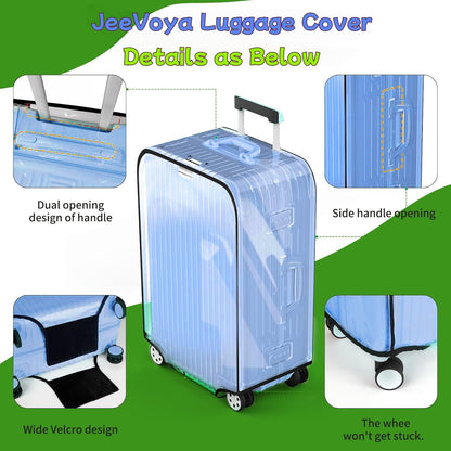 Suitcase Covers Clear Luggage Cover for 20"/24"/28"/30" Baggage Covers Waterproof Dustproof and Anti-scratch (24inch)