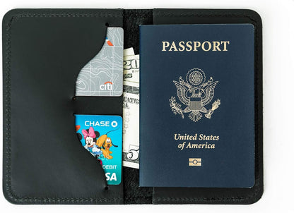 Leather Passport Cover, Field Notes Cover Wallet, Travel Passport Cover, Personalized Wallet Cover, Custom Full Grain Leather Passport, Passport Holder, Made in USA