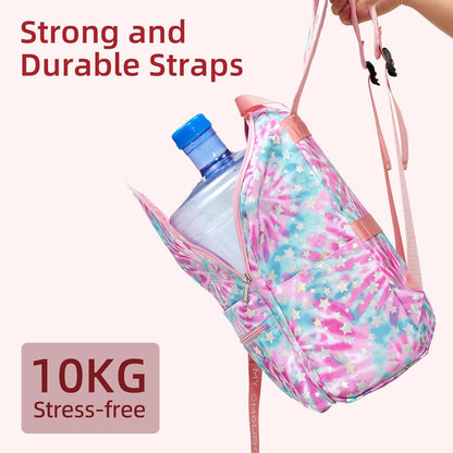 OMOUBOI 14 inch Travel Laptop Backpack for Women 20L Carry on Casual Daypacks Water Resistant Work Computer Laptop Bags College School Bookbag Multicolor Pink