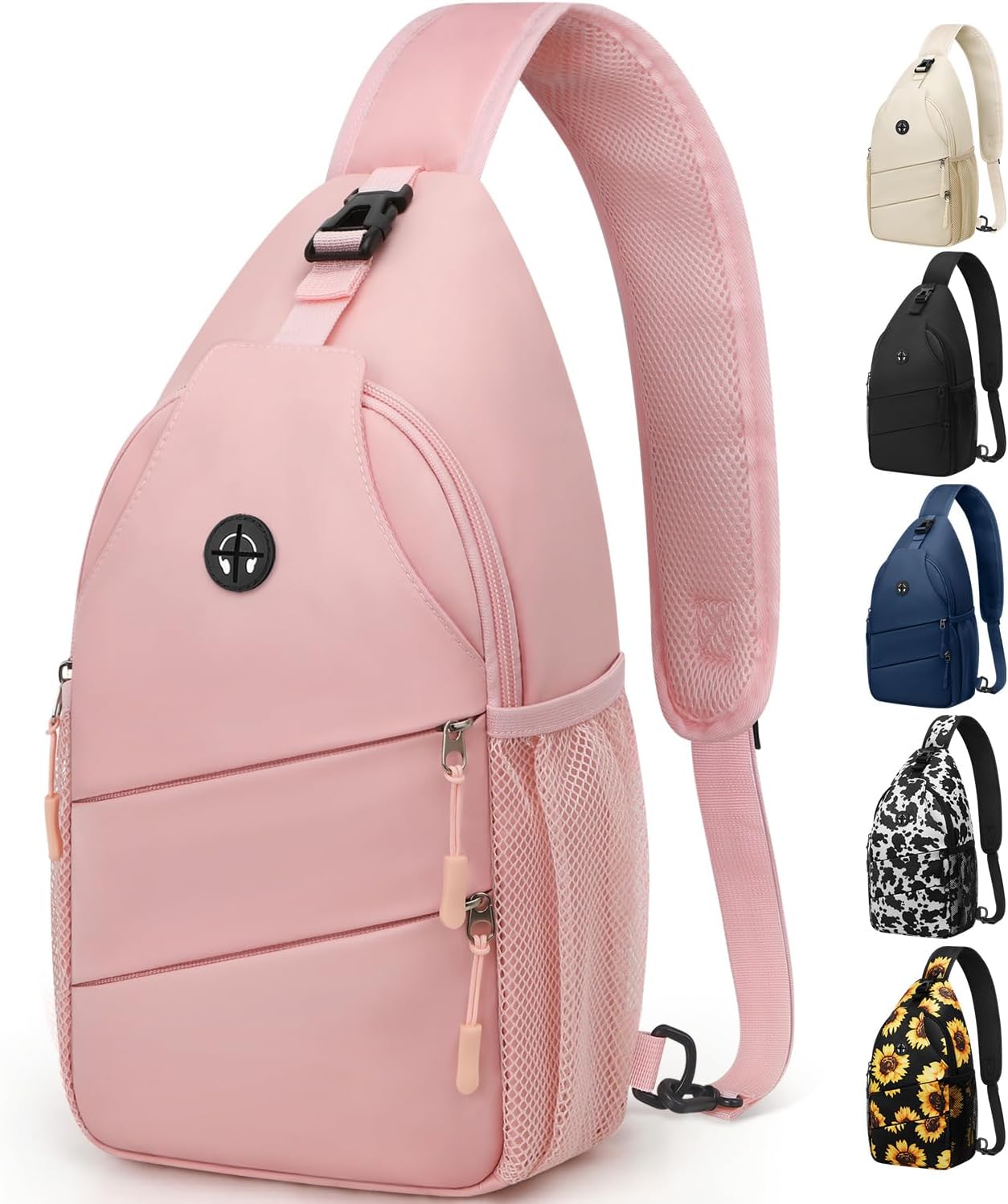 Crossbody Bags for Women Men Trendy Sling Bag Bakpack Casual Chest Bag with Convertible Shoulder Strap