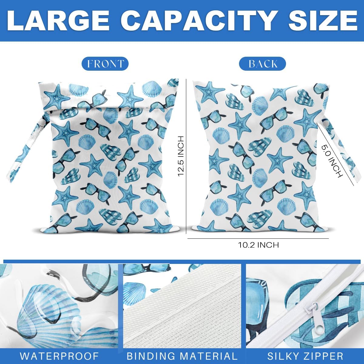 Beach Bags Wet Bag for Swimsuit Tote Bag for Friends Travel Gifts, Aloha Bags Waterproof Vacation Essential