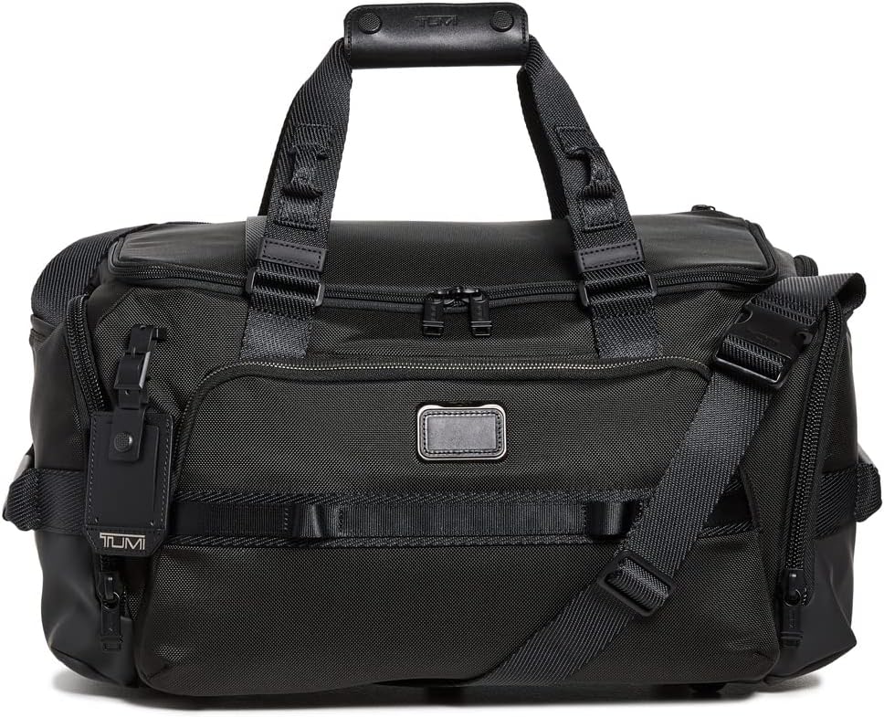 TUMI - Alpha Bravo Mason Duffel - Men's Weekender, Gym and Overnight Travel Bag - Fits Up To 15" Laptop - 11.0" X 19.5" X 10.3" - Black
