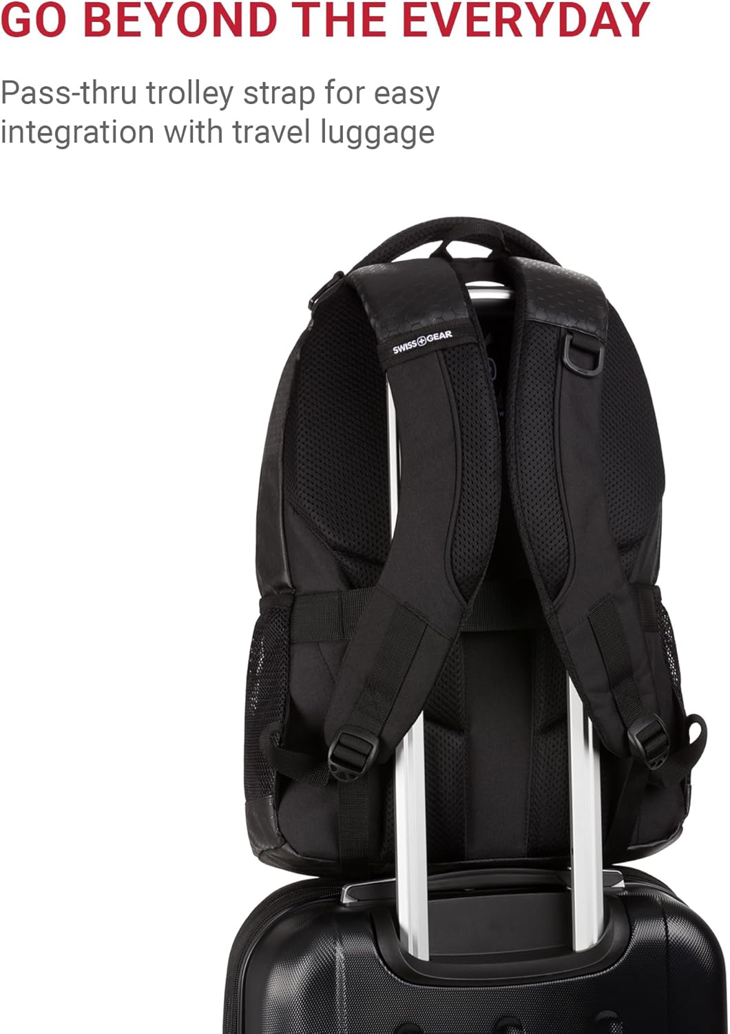 SwissGear Cecil 5505 Laptop Backpack, Black Hex, 18-Inch