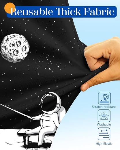 Slohif Luggage Cover for Suitcase Tsa Approved Protector - Luggage Sleeve Large Suit Case Cover Travel Stretch Baggage Case Protective Washable Fit 31-32 Inch Astronaut XL