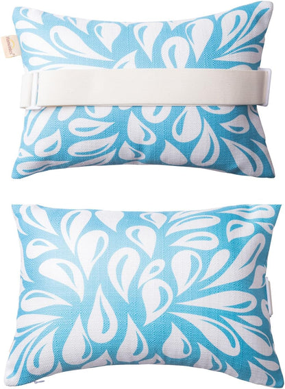 Adirondack Chair Head Resting Pillow&Cushion, Outdoor Waterproof Patio Decorative Pillows with Insert for Lounge Chaise Beach Chair Neck Support 2 Pack Size 11”*16” Lake Blue