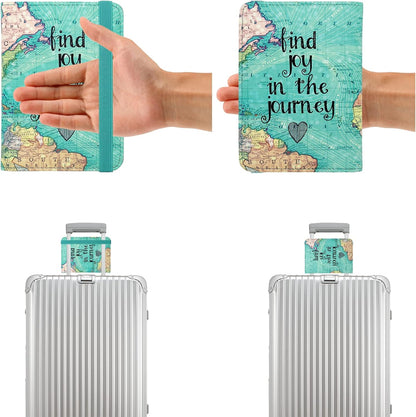 ZOPPEN Passport Holder Wallet, Passport Cover Travel Wallet Women Travel Essentials Accessories Document Organizer Travel Must Haves Rfid Blocking Cover Case for Women and Men, Map