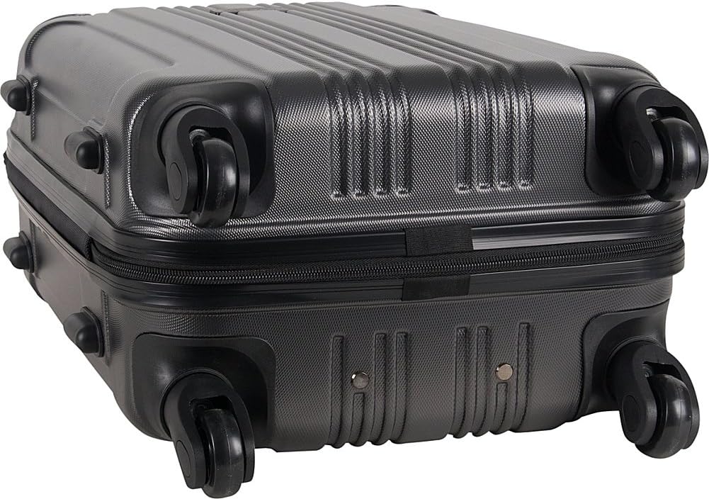 Kenneth Cole REACTION Out of Bounds Lightweight Hardshell 4-Wheel Spinner Luggage, Rose Gold, 20-Inch Carry On