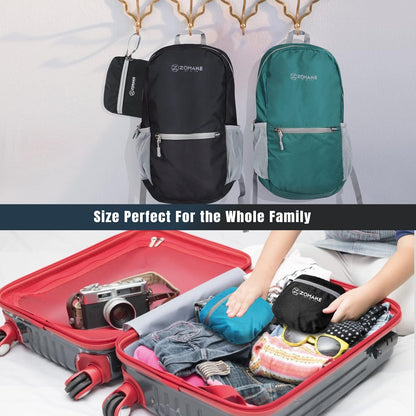 ZOMAKE Ultra Lightweight Hiking Backpack 20L, Packable Small Backpacks Water Resistant Daypack for Women Men(Black)