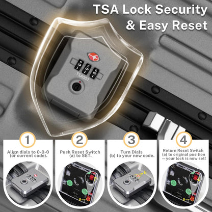 Krute Luggage 24 Inch Aluminum Frame Zipperless Suitcase with Spinner Wheels Checked Luggage PC+ABS Lightweight Hardshell