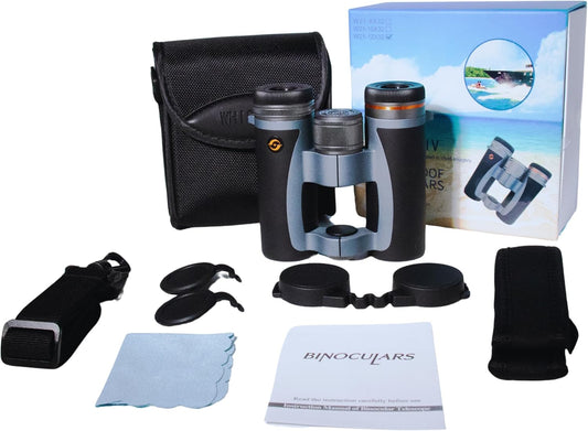 12x32 Compact Binoculars for Adults High Powered, FMC, Bak-4 Prism, Easy Focuse, Low Light Vision, Waterproof, Shockproof, Fogproof, for Sports, Bird Watching, Concerts, Travel, Cruise