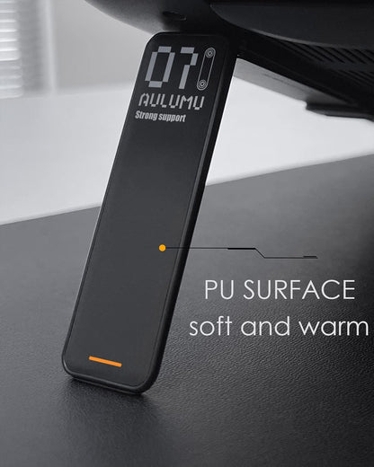 Aulumu G07 Pop Up Leg Stands Laptop, Super Portable Cooling Laptop Stand, Ergonomic Laptop Riser Lift for Desk for MacBook, All Laptops, Tablets, 8-20'', Black