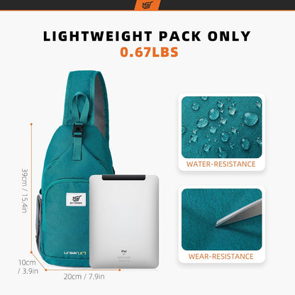SKYSPER Sling Bag RFID Crossbody Sling Backpack Cross Body Shoulder Bag Travel Hiking Daypack for Women Men