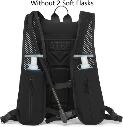 ATBP Running Hydration Vest Pack Tactical 3L Water Bladder Backpack Bag for Cycling Marathon Hiking Daypack Men & Women