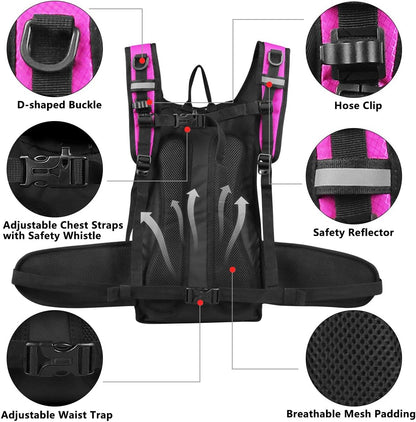 Insulated Hydration Pack Backpack with 3L BPA Free Leak-Proof Water Bladder, Keep Liquids Cool for Up to 5 Hours, Daypack for Hiking, Running, Cycling, Hunting, Climbing