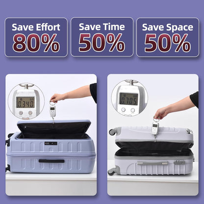 29 Inch Luggage with Expansion & Side Opening Design, 50 * 31(35)*76cm, 117L~133L Ligthweight ABS+PC Hardshell Checked Suitcase, TSA Lock & YKK Zipper with HINOMOTO 360° Wheels, LiLac Purple