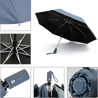 SY COMPACT Umbrella Automatic Travel Waterproof Light Folding Umbrellas Easy Carry for Women and Men