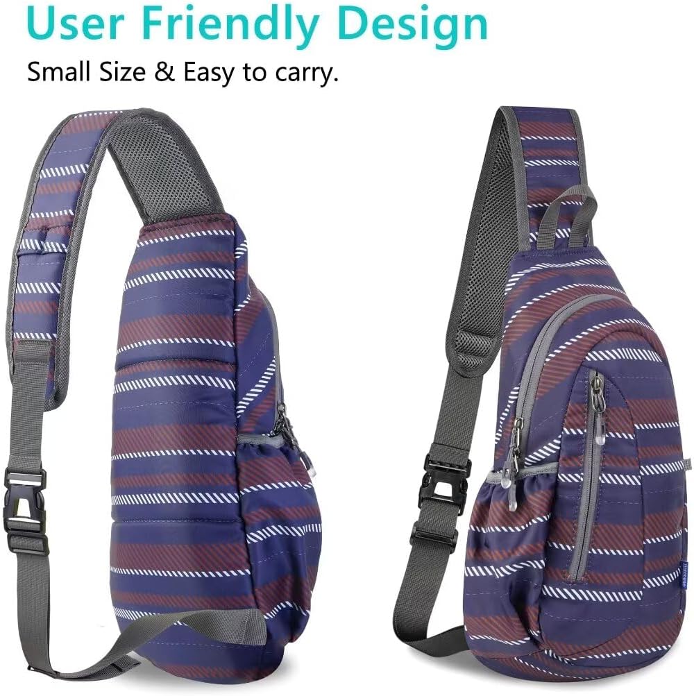 TITECOUGO Small Sling Bag, Lightweight Crossbody Backpack for Men Women, Shoulder Bag for Sports and Outdoor