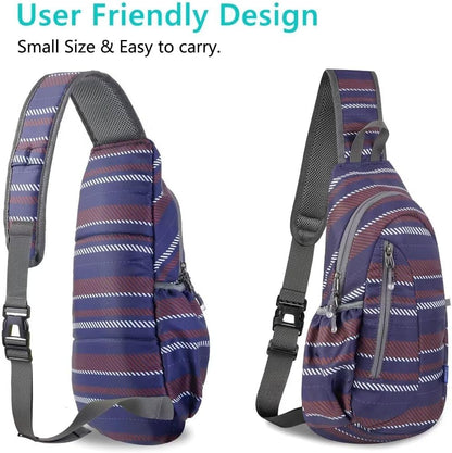 TITECOUGO Small Sling Bag, Lightweight Crossbody Backpack for Men Women, Shoulder Bag for Sports and Outdoor