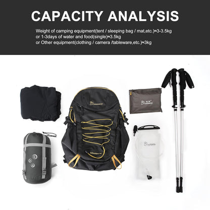 MOUNTAINTOP Hiking Backpack,30L Camping Backpack, Men Women Hiking Daypack Lightweight Travel Backpack for Camping Climbing Skiing Cycling