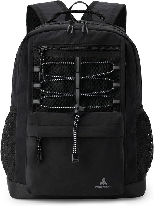 10L Small Size Casual Backpack for Kids Girls Boys Ages 3-9, Mini Waterproof Outdoor Sport Travel Hiking Camping Daypack (Black)