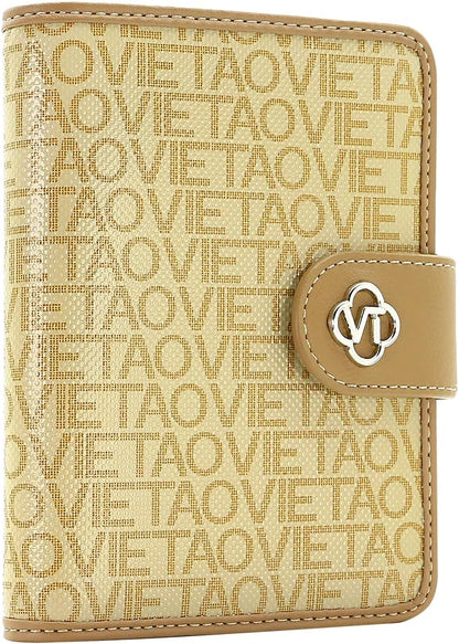 Passport Holder Wallet Bag with AirTag Holder, Card Slots Passport Solt Ticket Cash Solt, Photo Solt Sim Card Pen Slot.Apricot