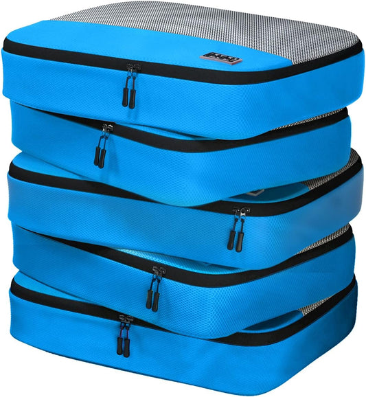 Large Packing Cubes for Suitcases - 5 Pcs Set - Travel Organizer Bags for Carry-On Luggage