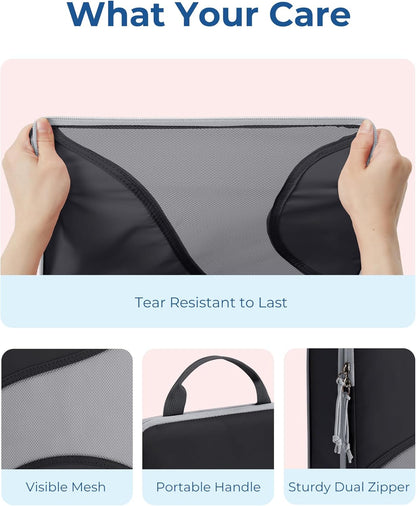 BAGSMART Compression Packing Cubes - 6 Set Travel Packing Cubes for Suitcases, Compression Suitcase Organizers with Shoe Bag