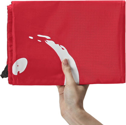 HOMEST 2 Pack XL Wash Me Travel Laundry Bag, Dirty Garments Organizer, Large Enough to Hold 4 Loads of Clothes, Easy Fit a Hamper or Clothing Basket, Black and Red