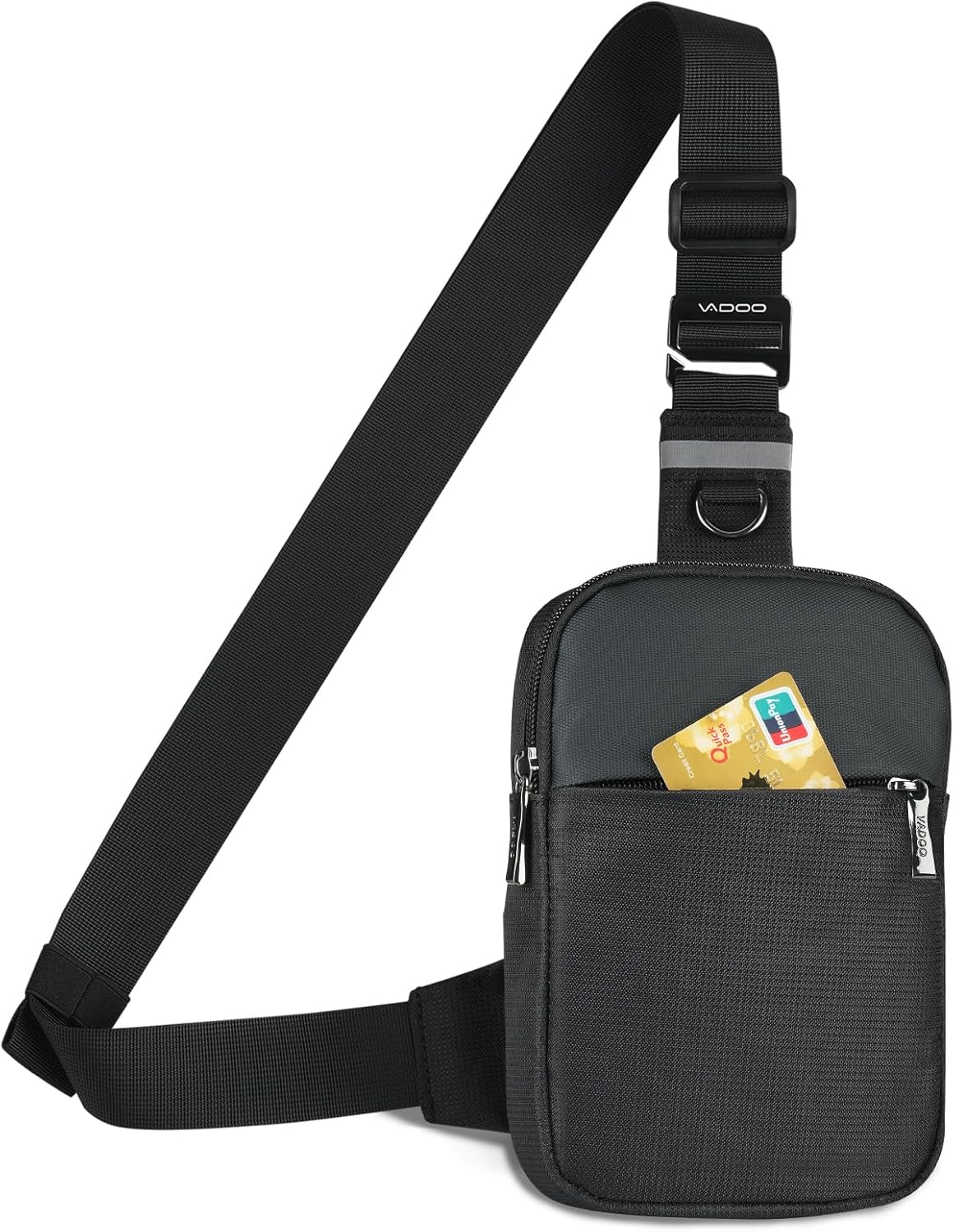 VADOO Mini Sling Bag, Small Crossbody Bag with RFID Blocking for Women and Men, Lightweight Chest Phone Bag for Travel Casual