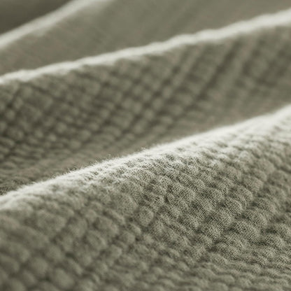 BOLL & BRANCH Dream Bed Blanket - King/Cal King, Sageleaf - Luxury 100% Organic Cotton - Soft, Lightweight and Breathable - Cloud-Like Touch