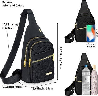 Small Sling Bag For Women Men Casual Crossbody Sling Backpack