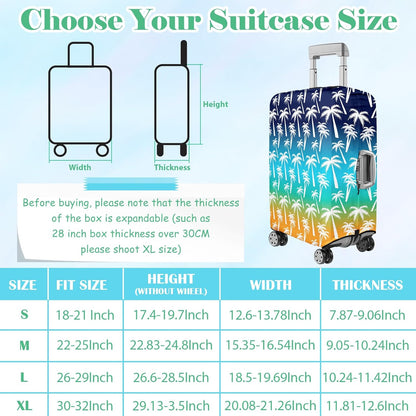 Luggage Cover for Suitcase Elastic Suitcase Cover Protector, Carry On Luggage Sleeve Anti Scratch Travel Essentials Suitcase Protector Fits 20-22