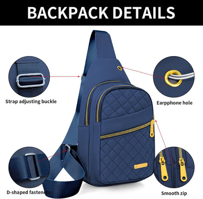 Small Sling Bag For Women Men Casual Crossbody Sling Backpack