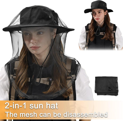 Sun Hats for Men Women Boonie Hat Foldable Fishing Hat UPF 50+ Bucket Hat for Fishing Hiking Garden Safari Beach