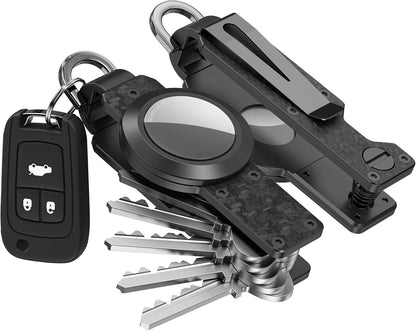 Key Organizer for Men/Women Compact Key Holder Minimalist Key Case Metal Key Chain Key Holder for Keychain Secures 2-6 Keys