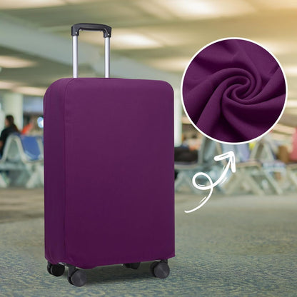 PATIKIL Luggage Cover, Suitcases Covers Elastic Carry on Cover Protector Washable Scratch-Resistant Fits 28-29 Inch Luggage for Travel Business Trips, Purple