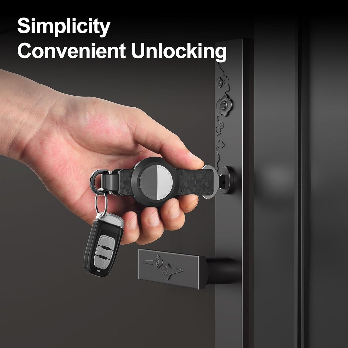 Key Organizer for Men/Women Compact Key Holder Minimalist Key Case Metal Key Chain Key Holder for Keychain Secures 2-6 Keys